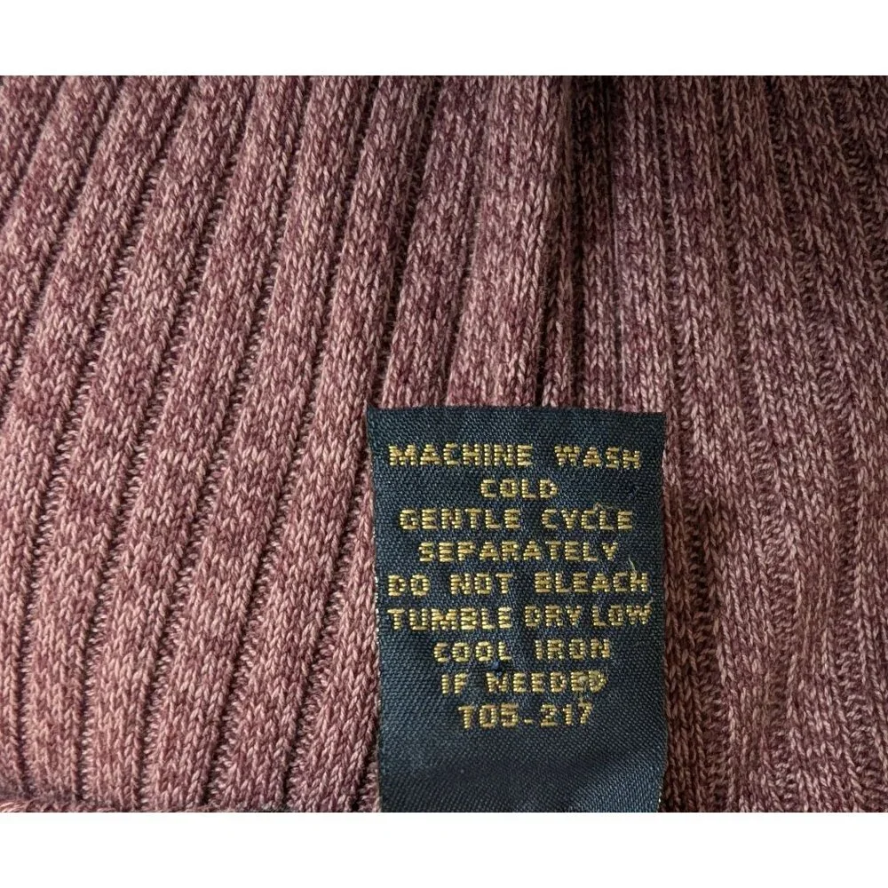 Vintage Laura Scott Women's Ribbed Knit Marled Purple Short Sleeve Sweater - XL - Picture 9 of 9